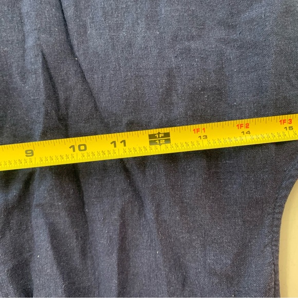 Old Navy Linen Short button up Romper with adjustable waist - Picture 9 of 9